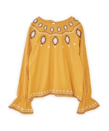 flower | granola EMB top ~グラノーラエンブロイダリートップ(シャツ/ブラウス)