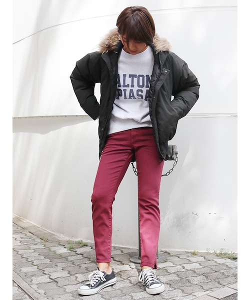 Ungrid(アングリッド)の「SIERRA別注ショートダウン(ジャケット/アウター・レディース・ブラック/カーキ・S/M)」の5枚目の写真