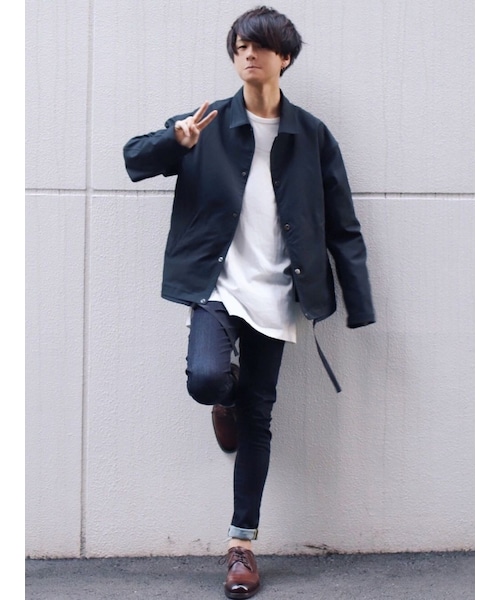 LIDNM（リドム）の「モダールレイヤードロンT（Tシャツ/カットソー・メンズ・ホワイト・S, M, L）」の10枚目の写真