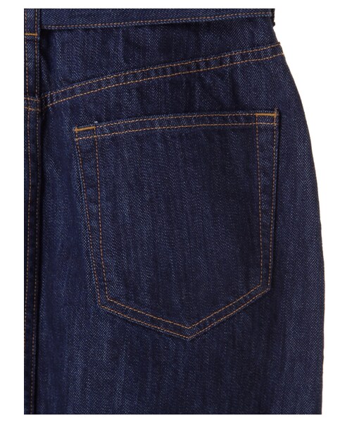 earth music&ecology（アースミュージックアンドエコロジー）の「USA COTTONデニムスカート(タックリボン)（スカート・インディゴ/ライトインディゴ・S/M）」の11枚目の写真