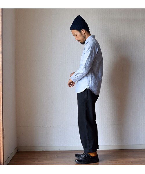 STORES.jp（ストアーズドットジェーピー）の「LASSO  SPOON SHIRT BLU  ラッソ スプーンシャツ ブルー（シャツ/ブラウス・メンズ・その他）」の4枚目の写真