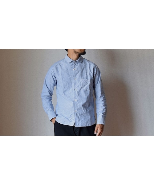 STORES.jp（ストアーズドットジェーピー）の「LASSO  SPOON SHIRT BLU  ラッソ スプーンシャツ ブルー（シャツ/ブラウス・メンズ・その他）」の6枚目の写真