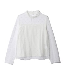 GRL | フロッキードットチュールハイネックトップス(シャツ/ブラウス)