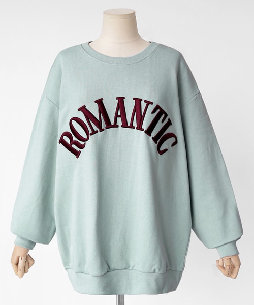 DHOLIC（ディーホリック）の「ROMANTIC刺繍スウェットプルオーバー（スウェット・レディース・その他/ブルー/ピンク/グレー/ベージュ・FREE）」の4枚目の写真