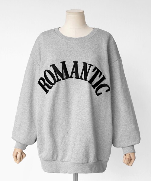 DHOLIC（ディーホリック）の「ROMANTIC刺繍スウェットプルオーバー（スウェット・レディース・その他/ブルー/ピンク/グレー/ベージュ・FREE）」の2枚目の写真