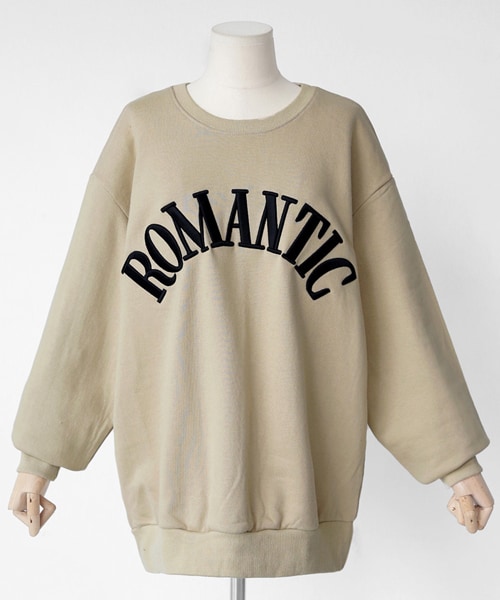 DHOLIC（ディーホリック）の「ROMANTIC刺繍スウェットプルオーバー（スウェット・レディース・その他/ブルー/ピンク/グレー/ベージュ・FREE）」の3枚目の写真