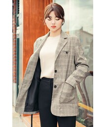 HOTPING | グレンチェックテーラードジャケット(テーラードジャケット)