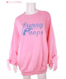 Bobon21 | 袖リボンビッグスウェット-全２色-(スウェット)