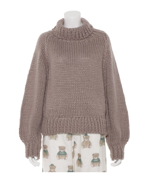 エキスポ出品　ジェラートピケ　ニット gelato pique（ジェラートピケ）の「ローゲージハイネックニット（プル