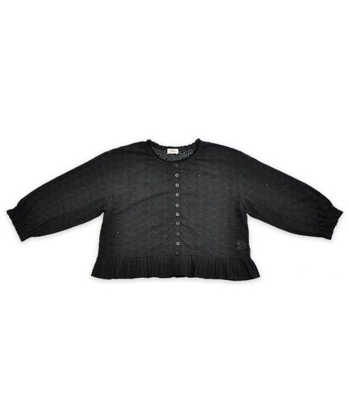 flower(フラワー)の「flower lace cardigan2 ~フラワーレースカーディガン2(カーディガン/ボレロ・レディース・brown/black・FREE)」の2枚目の写真