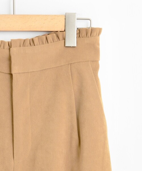 MAJESTIC LEGON(マジェスティックレゴン)の「裾刺しゅうワイドパンツ(パンツ・レディース・キャメル/ピンク/ネイビー・S/M)」の7枚目の写真