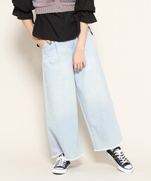 PAGEBOY | トモリボン付きデニムワイドパンツ(パンツ)