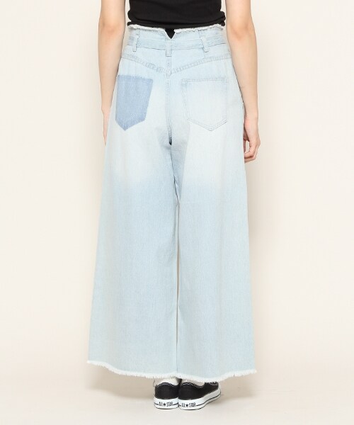 PAGEBOY（ページボーイ）の「トモリボン付きデニムワイドパンツ（パンツ・ライトブルー/ブルー/インディゴ）」の10枚目の写真