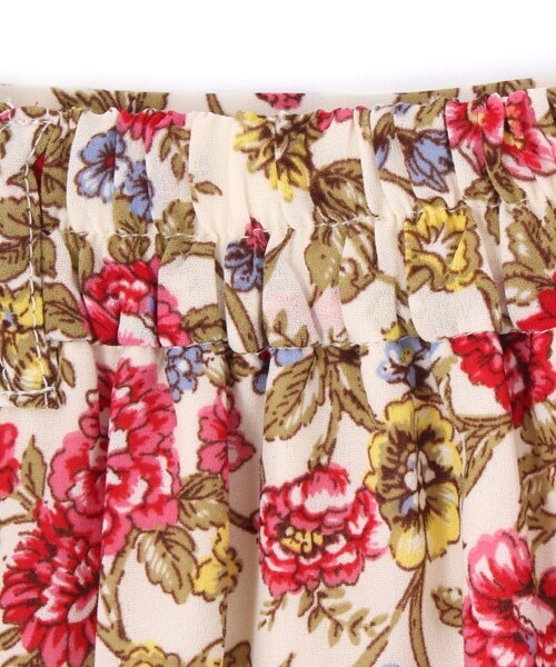 PAGEBOY（ページボーイ）の「小花柄裾切り替えフレアスカート（スカート・ホワイト系/ブラック系/ダークブルー系）」の13枚目の写真