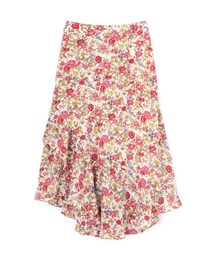 PAGEBOY | 小花柄裾切り替えフレアスカート(スカート)