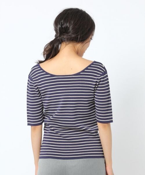 laboratory work（ラボラトリーワーク）の「２ＷＡＹコンパクトニットプルオーバー（トップス・オフホワイト×ブラック/ブラック/レッド/グリーン/ネイビー×ベージュ）」の16枚目の写真