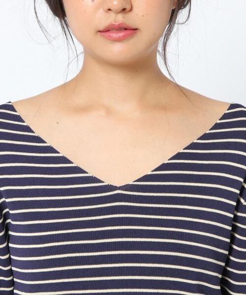 laboratory work（ラボラトリーワーク）の「２ＷＡＹコンパクトニットプルオーバー（トップス・オフホワイト×ブラック/ブラック/レッド/グリーン/ネイビー×ベージュ）」の17枚目の写真