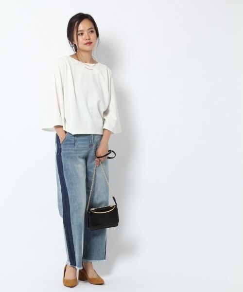 laboratory work（ラボラトリーワーク）の「ハイウエストデニム（パンツ・配色ブルー/ブルー）」の4枚目の写真