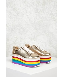 FOREVER 21 | FOREVER 21 Platform Metallic Sneakers(その他シューズ)