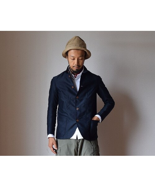 ARBRE（アルブル）の「arbre COVERALL JACKET NVY アルブル