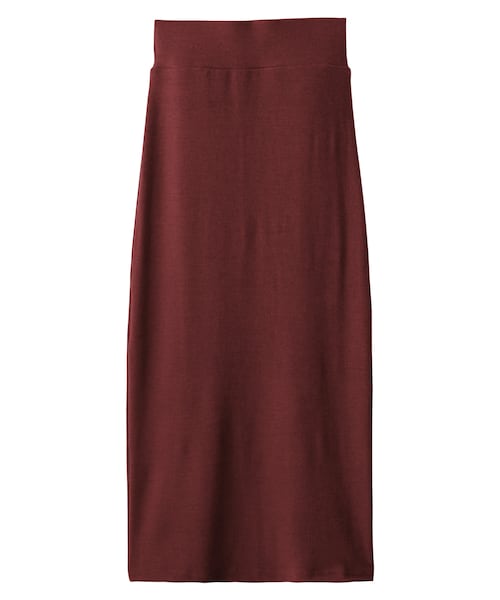 GRL（グレイル）の「ニットタイトロングスカート（スカート・レディース・ブラック/ボルドー/キャメル・M）」の3枚目の写真