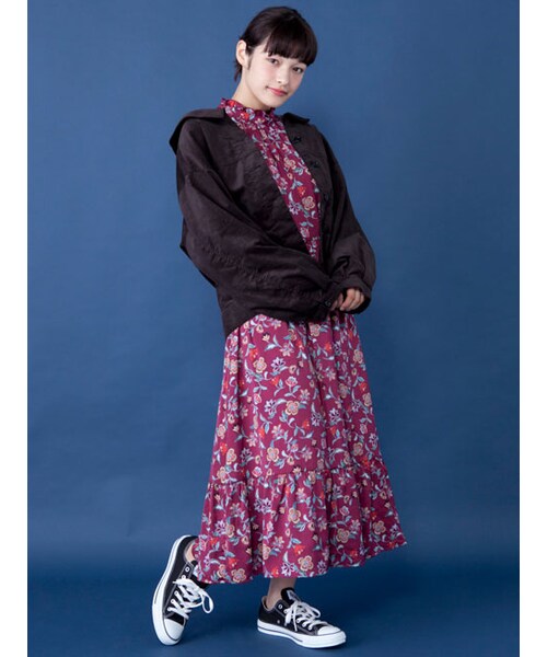 w closet（ダブルクローゼット）の「後ろレースアップコーデュロイGジャン（ジャケット/アウター・レディース・モカグレー/Dキャメル/スミクロ・FREE）」の7枚目の写真