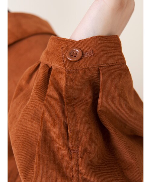 w closet（ダブルクローゼット）の「後ろレースアップコーデュロイGジャン（ジャケット/アウター・レディース・モカグレー/Dキャメル/スミクロ・FREE）」の15枚目の写真