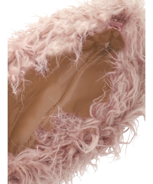 GYDA（ジェイダ）の「フェイクファークラッチ（バッグ・レディース・ブラック/ピンク/ベージュ・F）」の8枚目の写真