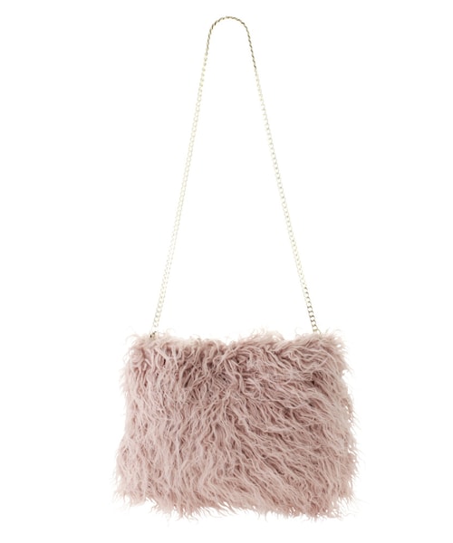 GYDA（ジェイダ）の「フェイクファークラッチ（バッグ・レディース・ブラック/ピンク/ベージュ・F）」の9枚目の写真