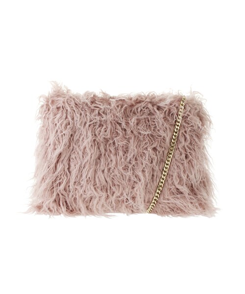 GYDA（ジェイダ）の「フェイクファークラッチ（バッグ・レディース・ブラック/ピンク/ベージュ・F）」の4枚目の写真