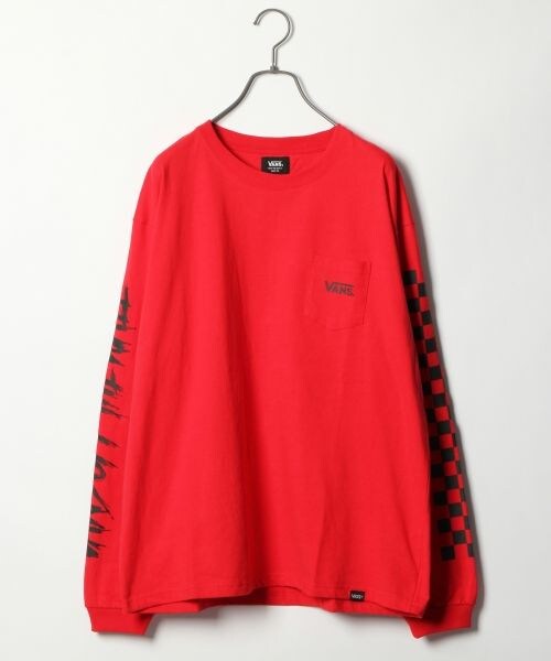 RAGEBLUE（レイジブルー）の「別注袖プリントロンT（トップス・ホワイト/ブラック/レッド）」の3枚目の写真