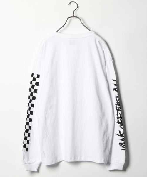 RAGEBLUE（レイジブルー）の「別注袖プリントロンT（トップス・ホワイト/ブラック/レッド）」の4枚目の写真