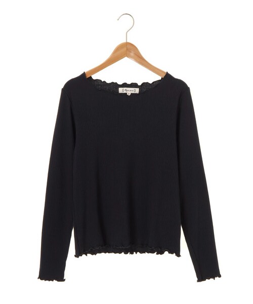 Green　Parks（グリーンパークス）の「・トタンテレコロンT（トップス・オフホワイト/杢グレー/ブラック/ボルドー/マスタード/ネイビー・F）」の11枚目の写真