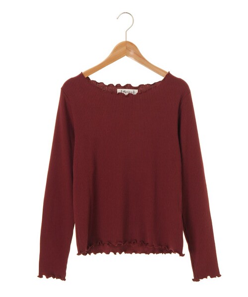 Green　Parks（グリーンパークス）の「・トタンテレコロンT（トップス・オフホワイト/杢グレー/ブラック/ボルドー/マスタード/ネイビー・F）」の9枚目の写真