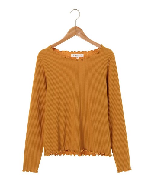 Green　Parks（グリーンパークス）の「・トタンテレコロンT（トップス・オフホワイト/杢グレー/ブラック/ボルドー/マスタード/ネイビー・F）」の10枚目の写真