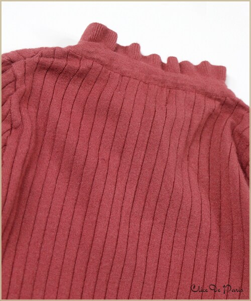 paravion（パラビオン）の「C/ハイネックリボンニット（トップス・レディース・アイボリー/ブラック/レッド・ワンサイズ）」の8枚目の写真