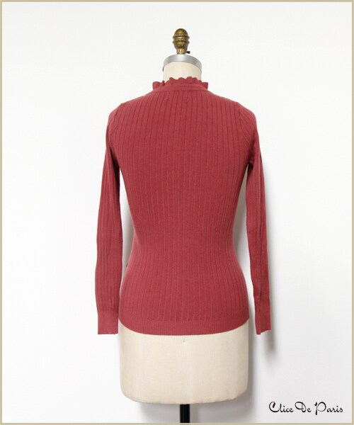 paravion（パラビオン）の「C/ハイネックリボンニット（トップス・レディース・アイボリー/ブラック/レッド・ワンサイズ）」の11枚目の写真