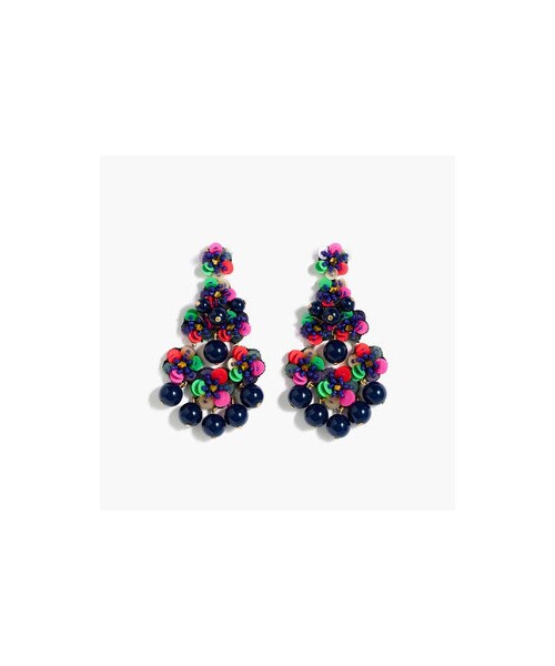 J.CREW（ジェイクルー）の「Beaded garden earrings（イヤリング・レディース・Black・ONE SIZE）」の2枚目の写真