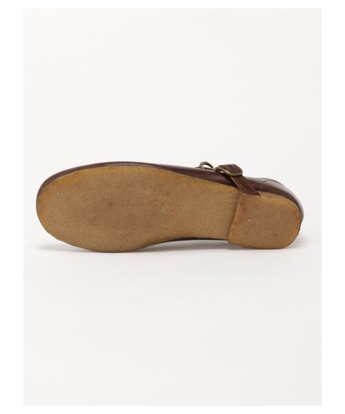 Samansa Mos2（サマンサ モスモス）の「ゴートレザー ワンストラップバレエ（シューズ・ブラック/ブラウン・M/L）」の6枚目の写真