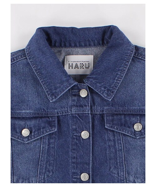 E hyphen world gallery（イーハイフンワールドギャラリー）の「ダメージ加工デニムGジャン（ジャケット/アウター・ライトインディゴ/ミディアムインディゴ・F）」の4枚目の写真