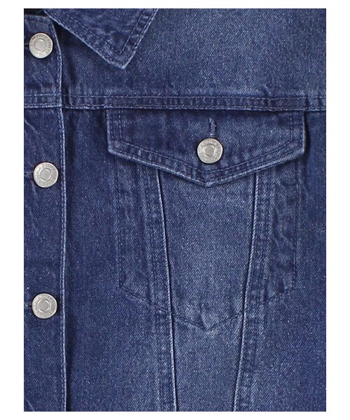 E hyphen world gallery（イーハイフンワールドギャラリー）の「ダメージ加工デニムGジャン（ジャケット/アウター・ライトインディゴ/ミディアムインディゴ・F）」の7枚目の写真