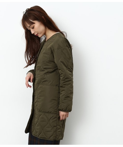 新品VISビス■軽量保温ピーチ起毛中綿キルティングコートNV40L カシオ CASIO 腕時計 G-SHOCK ジーショック GW-A1000