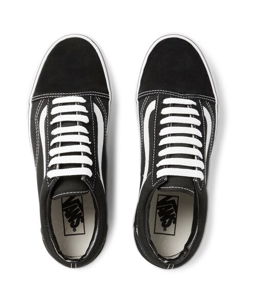 VANS（バンズ）の「Vans Old Skool Leather-Trimmed Canvas And Suede Sneakers（スニーカー・メンズ・Black・UK11/UK9.5/UK10/UK8.5/UK7/UK8/UK9/UK7.5/UK5/UK6）」の3枚目の写真