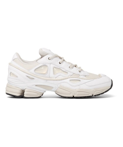 RAF SIMONS（ラフシモンズ）の「Raf Simons + Adidas Ozweego Iii Leather, Canvas And Satin Sneakers（スニーカー・メンズ・White・6/7/10/11/12/10.5/9/7.5/8.5/8）」の3枚目の写真
