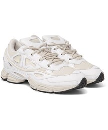 RAF SIMONS | Raf Simons + Adidas Ozweego Iii Leather, Canvas And Satin Sneakers(スニーカー)