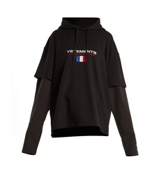 VETEMENTS | VETEMENTS Layered-sleeved hooded sweatshirt(スウェット)