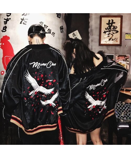 no brand（ノーブランド）の「MAMC 2017 鶴 ジャケット（スタジャン 