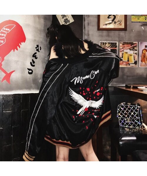 no brand（ノーブランド）の「MAMC 2017 鶴 ジャケット（スタジャン 