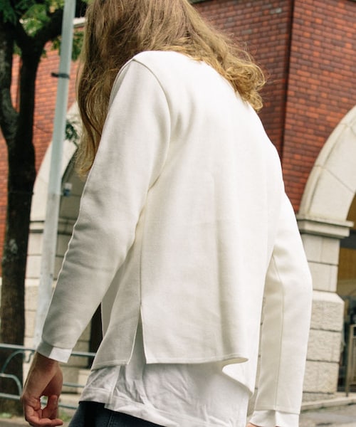 LIDNM（リドム）の「ミラノリブオフショルダーニット（ニット/セーター・メンズ・オフホワイト・S, M, L）」の3枚目の写真