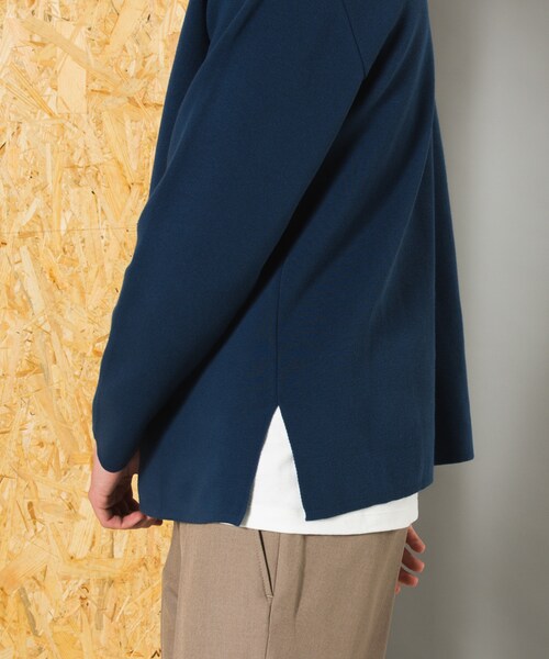 LIDNM（リドム）の「ミラノリブオフショルダーニット（ニット/セーター・メンズ・オーシャンブルー・S, M, L）」の6枚目の写真